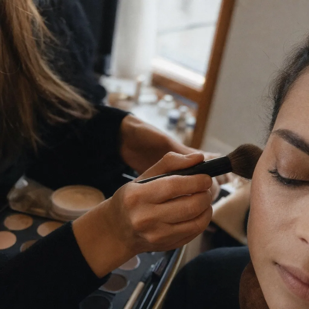 Makeup applications — Clara handles this for beauty salons