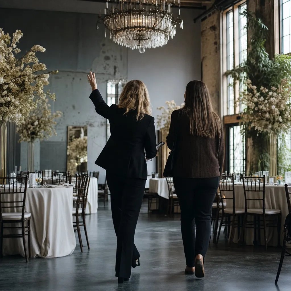 Venue tours — Clara handles this for event planners