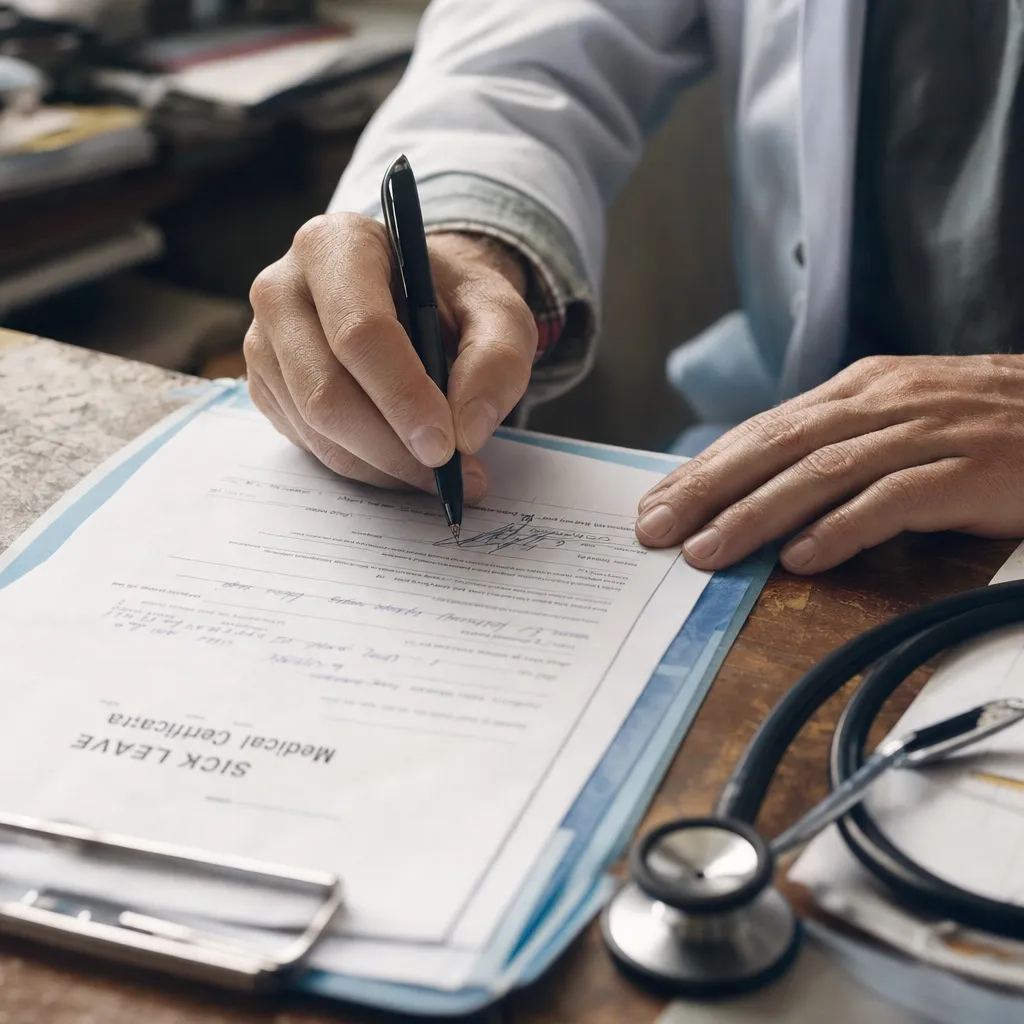 Sick note requests — Clara handles this for gp surgeries