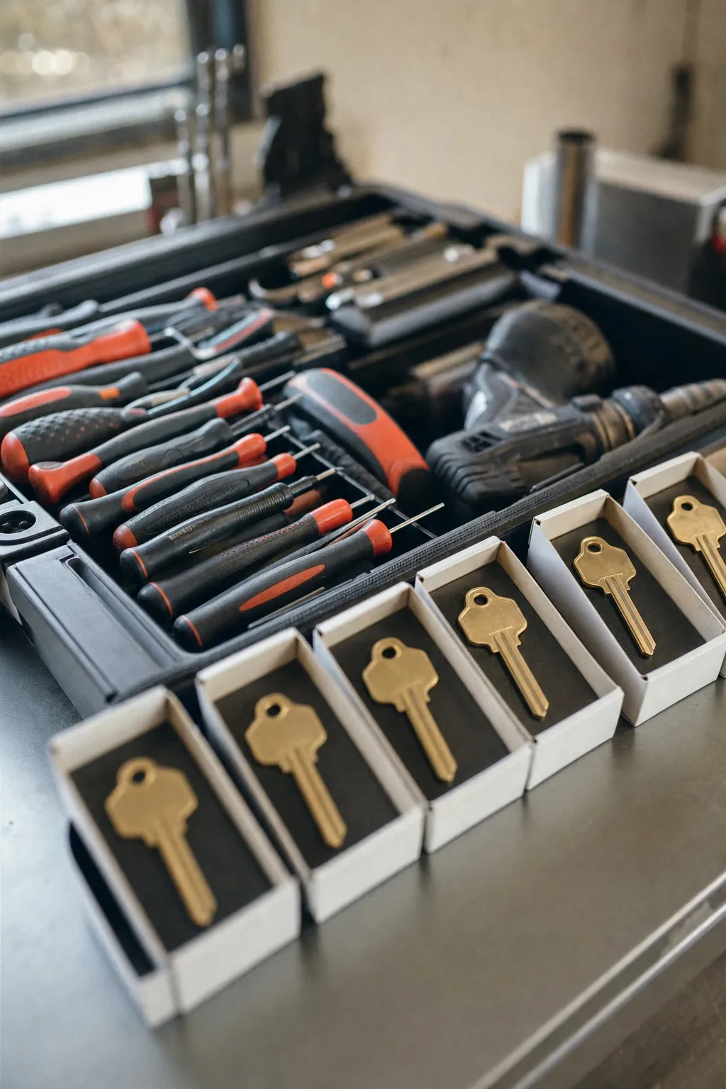 Locksmiths at work