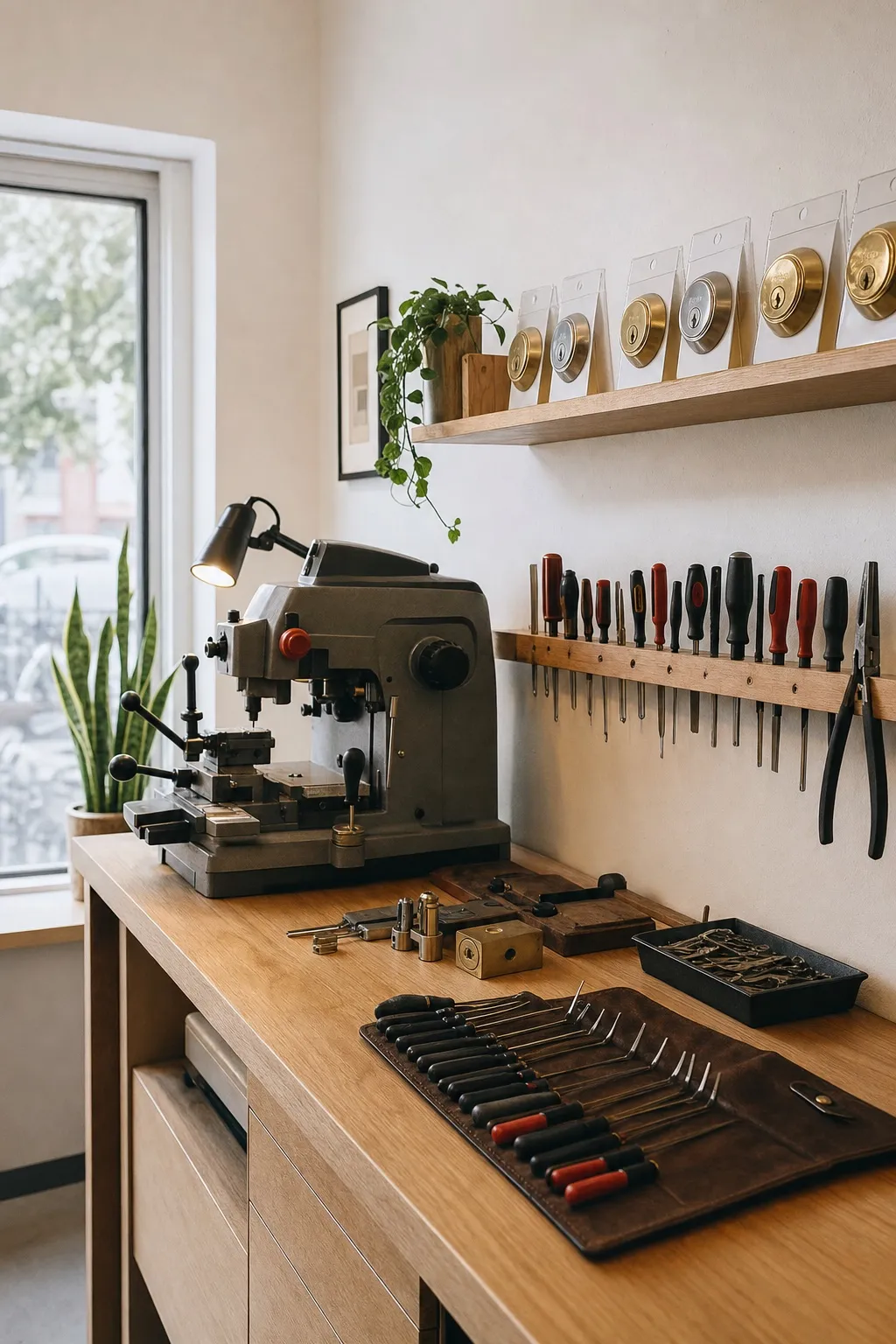 Locksmiths workspace